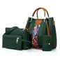 Versatile 4-In-1 Messenger Bag For Women - Fashionable & Spacious - Green