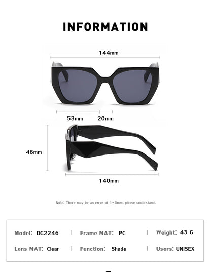 Bold Oversized Multicolor Gradient Sunglasses | UV400 Designer Fashion Shades